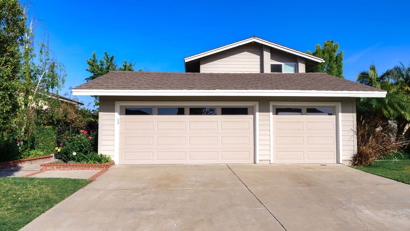 Residential exterior with horizontal siding